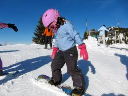 snowboarding child